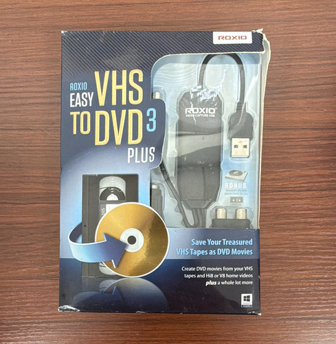 Roxio easy vhs dvd plus - roxio,