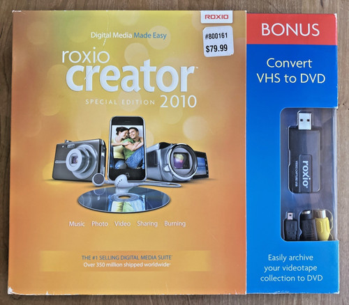 Roxio creator 2010 - roxio,